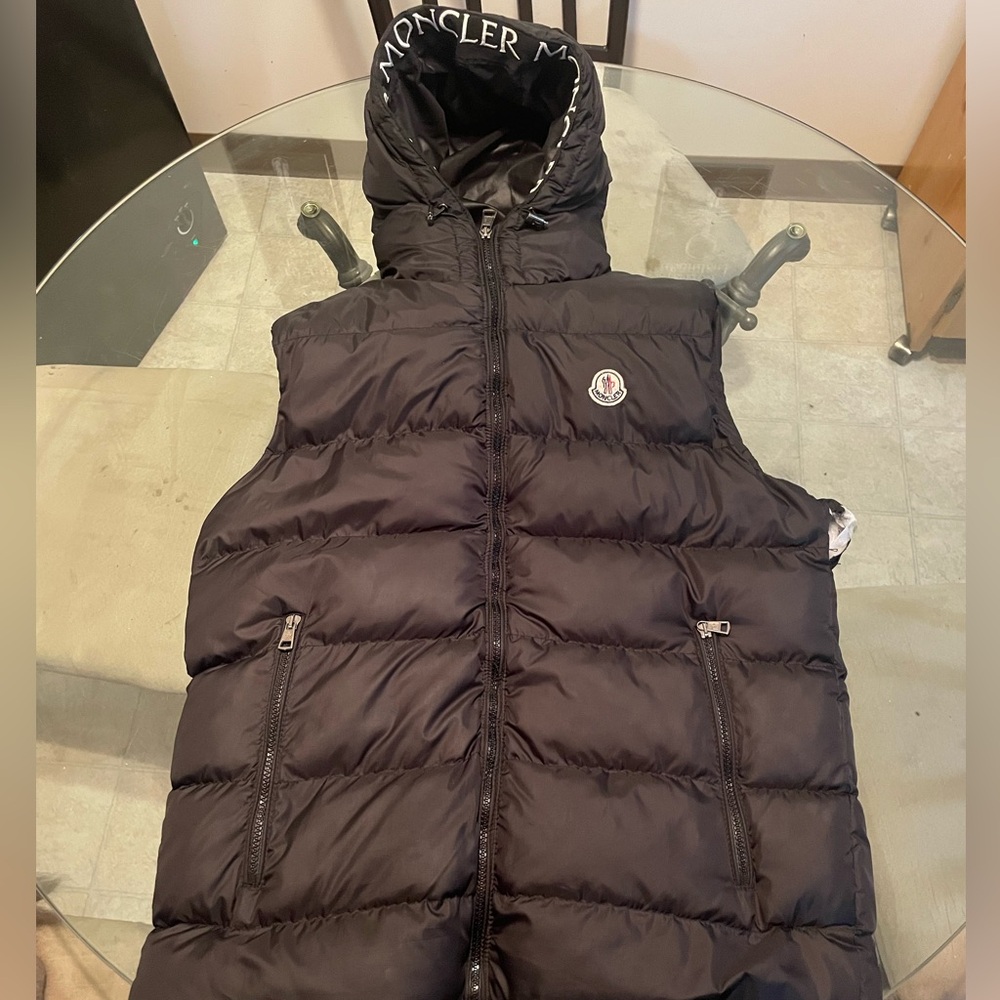 Moncler Black Puffer Vest